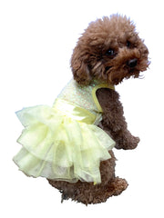 Zsa Zsa Dog Tutu Dress in Lemon Yellow