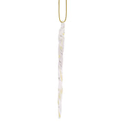Kurt Adler 5.25-Inch Glass Glow-in-the-Dark Icicle Ornament Set of 24
