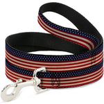 Dog Leash - American Flag Stripe
