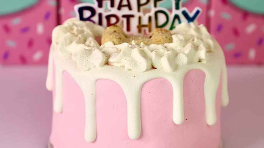 Dog Cakes | Dog Birthday Cakes | 4 Inch Drip Cake