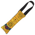 Load image into Gallery viewer, Dog Toy Squeaky Tug Toy - Star Wars C3-PO Front View CLOSE-UP + Wires Black Multi Color - BLACK Handle Webbing
