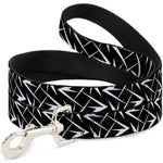 Dog Leash - Spikes Scattered Black/White