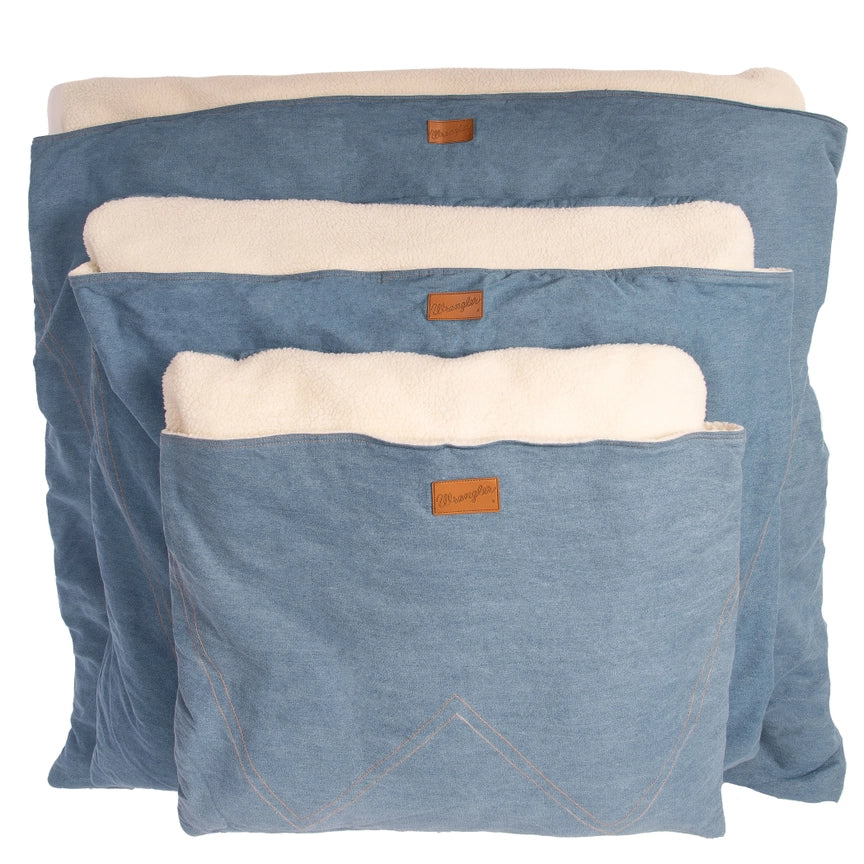 Wrangler® Denim Envelope Snuggle Bed Light Blue
