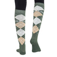 Load image into Gallery viewer, TuffRider Argyle Knee Hi Socks
