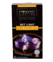 Kurt Adler 300-Light 6-Foot Starburst Multi LED Net Light