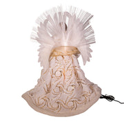 Kurt Adler 16-Inch Fiber Optic LED Gold and White Angel Tree Topper