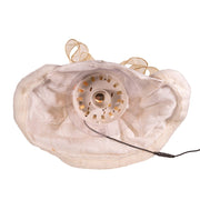 Kurt Adler 16-Inch Fiber Optic LED Gold and White Angel Tree Topper