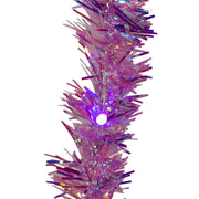 Kurt Adler 6.5-Foot Purple Iridescent Tinsel Cascade Light Set