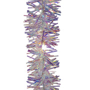 Kurt Adler 6.5-Foot Warm White Iridescent Tinsel Cascade Light Set