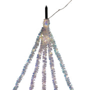 Kurt Adler 6.5-Foot Warm White Iridescent Tinsel Cascade Light Set