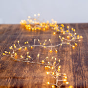 Kurt Adler 300-Light  Cluster Garland with Classic White LED Twinkle Lights