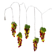 Kurt Adler 100-Light Green and Burgundy LED Grape Light Set with 5 Grape Bunches