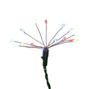 Kurt Adler 75-Light Cluster Burst Multi-Color Superbright LED Light Set with Green Wire