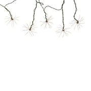 Kurt Adler 75-Light Cluster Burst Warm White Superbright LED Light Set with Green Wire