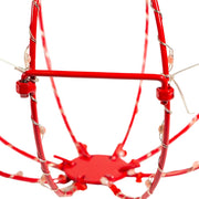 Kurt Adler 8-Inch Red LED Foldable Metal Sphere