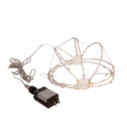 Kurt Adler 8-Inch Warm White LED Foldable Metal Sphere