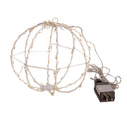 Kurt Adler 8-Inch Warm White LED Foldable Metal Sphere