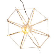 Kurt Adler 8-Inch Warm White LED Foldable Metal Sphere