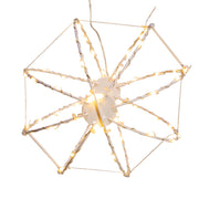 Kurt Adler 8-Inch Warm White LED Foldable Metal Sphere