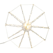 Kurt Adler 12-Inch Warm White LED Foldable Metal Sphere