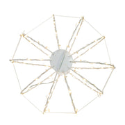 Kurt Adler 12-Inch Warm White LED Foldable Metal Sphere