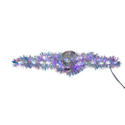 Kurt Adler 12.2-Inch Tinsel Star Tree Topper with Cool White LED Lights