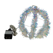 Kurt Adler 6-Inch Multi-Color LED Tinsel Foldable Sphere