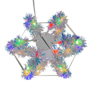 Kurt Adler 6-Inch Multi-Color LED Tinsel Foldable Sphere