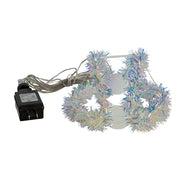 Kurt Adler 6-Inch Warm White LED Tinsel Foldable Sphere