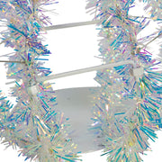Kurt Adler 6-Inch Warm White LED Tinsel Foldable Sphere