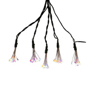 Kurt Adler 75-Light Cluster Lights and Multi-Color Twinkle LED Lights with Green Wire