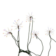 Kurt Adler 75-Light Cluster Lights and Multi-Color Twinkle LED Lights with Green Wire