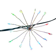 Kurt Adler 75-Light Cluster Burst RGB Superbright LED Twinkle Light Set
