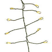 Kurt Adler 240-Light Twinkle Cool White LED LED Cluster Garland with Green Wire