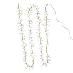 Kurt Adler 240-Light Twinkle Cool White LED LED Cluster Garland with Green Wire