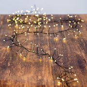 Kurt Adler 7.8-Foot 240-Light Twinkle Warm White LED Fairy Light Cluster Garland