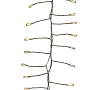 Kurt Adler 7.8-Foot 240-Light Twinkle Warm White LED Fairy Light Cluster Garland