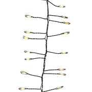 Kurt Adler 9.8-Foot 300-Light Warm White LED Fairy Light Cluster Garland