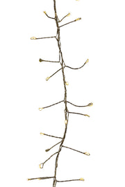 Kurt Adler 24-Foot 720-Light Warm White Twinkle LED Fairy Cluster Garland