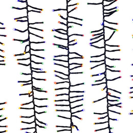 Kurt Adler 16-Foot 480-Light Dual Color 5MM LED Multifunction Cluster Garland with Green Wire