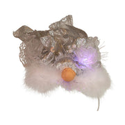 Kurt Adler 12-Inch CUL Fiber Optic LED Silver Angel Tree Topper