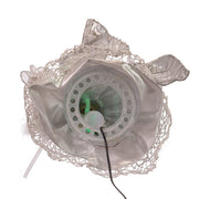 Kurt Adler 12-Inch CUL Fiber Optic LED Silver Angel Tree Topper