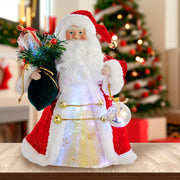 Kurt Adler 12-Inch CUL Fiber Optic LED Santa Treetop