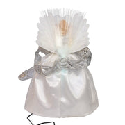 Kurt Adler 12-Inch UL 30-Light Fairy LED Fiber Optic Silver Angel Tree Topper