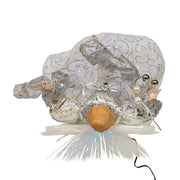 Kurt Adler 12-Inch UL 30-Light Fairy LED Fiber Optic Silver Angel Tree Topper