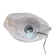 Kurt Adler 12-Inch UL 30-Light Fairy LED Fiber Optic Silver Angel Tree Topper