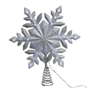 Kurt Adler 13-Inch 25-Light LED Glittered Snowflake Tree Topper
