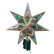 Kurt Adler 11.5-Inch 21-Light 7 Point LED Iridescent Star Tree Topper
