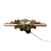 Kurt Adler 11.5-Inch 21-Light 7 Point LED Iridescent Star Tree Topper
