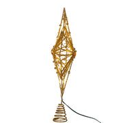 Kurt Adler 15.5-Inch 30-Light Fairy Light Gold Star Tree Topper